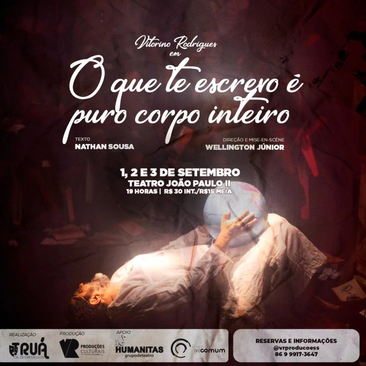 Espetáculo premiado em cartaz no Teatro João Paulo II