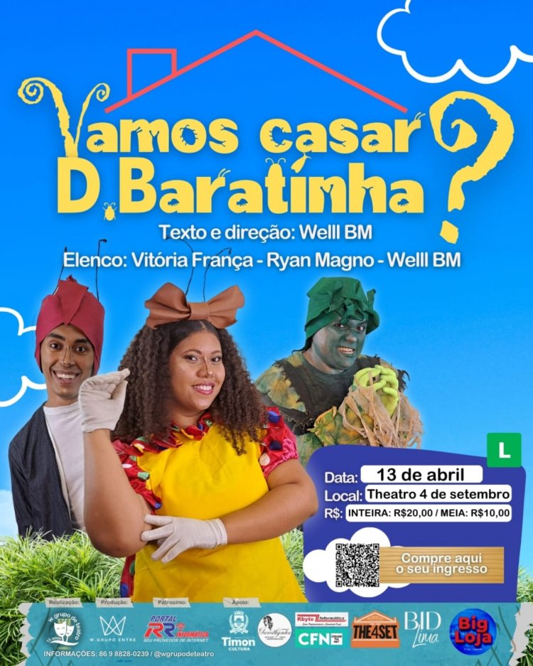 W. GRUPO DE TEATRO ESTREIA ESPETÁCULO NO THEATRO 4 DE SETEMBRO