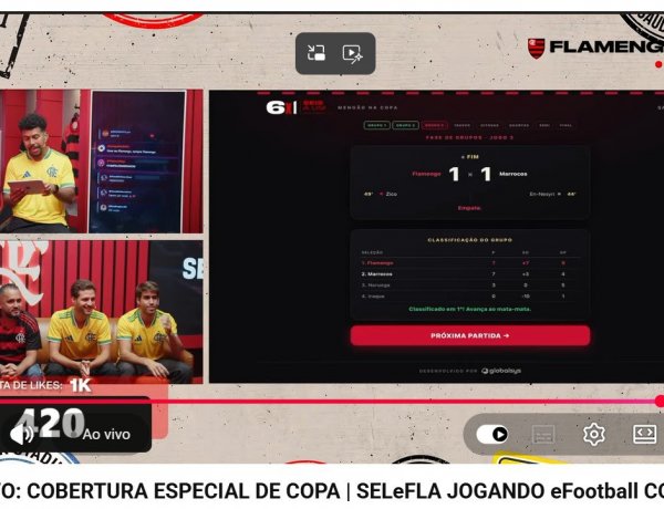 Flamengo confia em tecnologia capixaba para lançar game interativo em transmissão ao vivo