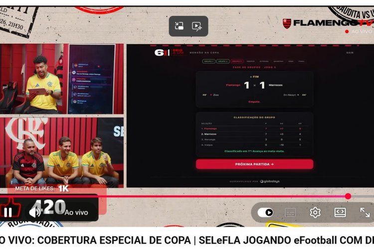Flamengo confia em tecnologia capixaba para lançar game interativo em transmissão ao vivo