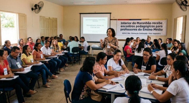 Interior do Maranhão recebe encontros pedagógicos para professores do Ensino Médio